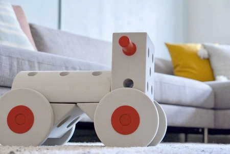 MODU Dreamer kit 12in1 – Kreatywne klocki rozwijające motorykę dużą, czerwony