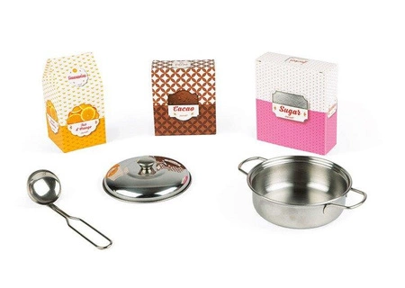 Duża kuchnia drewniana z dźwiękiem i 6 akcesoriami Candy Chic, Janod