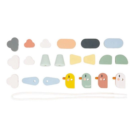 Nawlekanka z drewnianymi ptaszkami Sweet Cocoon 2+, Janod