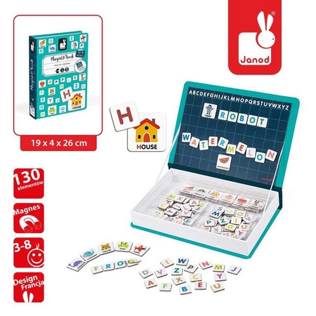 Magnetyczna układanka Alfabet Magnetibook, Janod