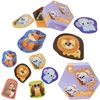 CLASSIC WORLD Drewniane Puzzle Zwierzątka Leśne Układanka Dla Dzieci 6 Obrazków 24 el.