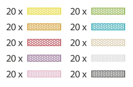 Kreatywne klocki konstrukcyjne kolorowy Fun Box Bioblo 200 elementów