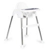 Krzesełko fotelik do karmienia 2w1 tacka pasy