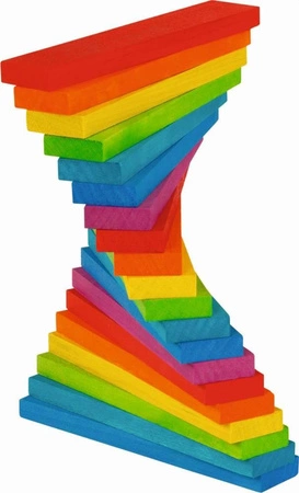 Tęczowe klocki konstrukcyjne 58470-goki, zabawki zręcznościowe