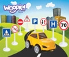 WOOPIE Zestaw Edukacyjny Mini Znaków Drogowych 16 el. + Samochodzik