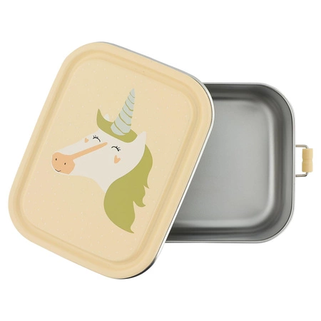 Mały stalowy lunch box - Jednorożec Trixie Baby