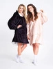 Bluza koc Oversize Czarny Cozy Noxxiez CH355
