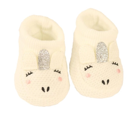 Białe buty z dzianiny dla lalki Antonio Juan