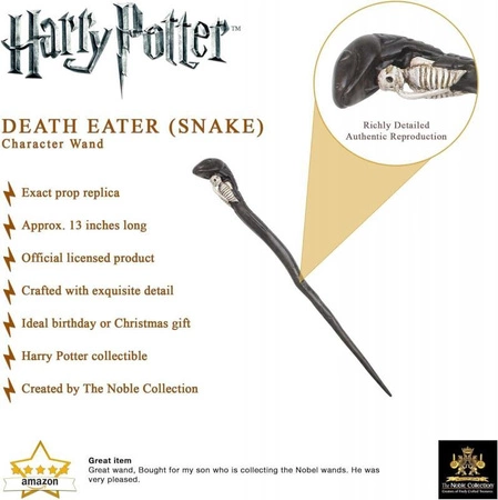 Różdżka Harry Potter - Śmierciożerca (snake) (CE)