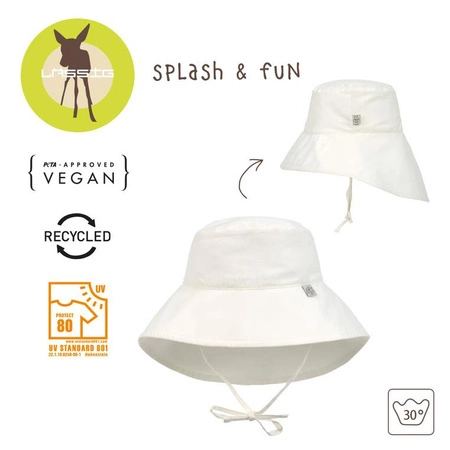 Lassig Kapelusz z filtrem UV80 z osłoną karku Splash & Fun Splash & Fun sea salt, rozm. 50/51