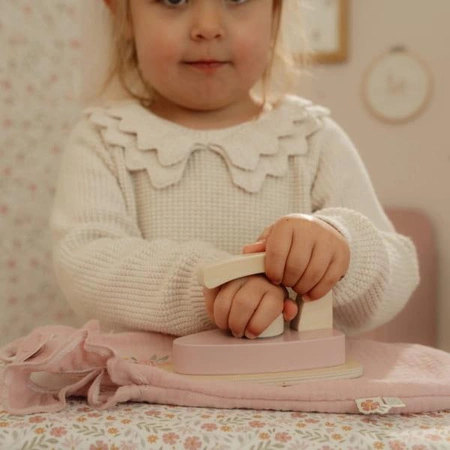 Little Dutch Drewniany wózek dla lalek z pościelą FSC LD7096