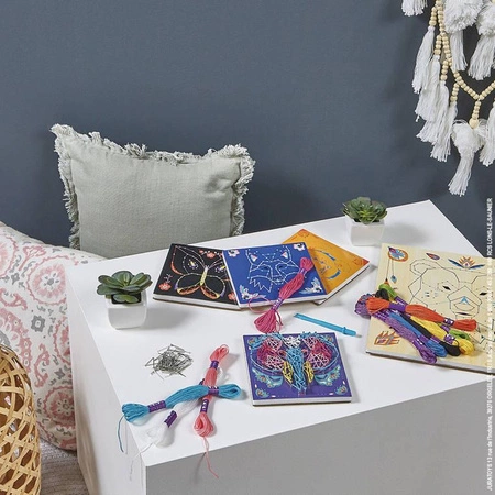 Zestaw kreatywny Przeplatanka 3D String art Zwierzęta 8+, Janod