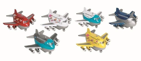 Samolot dla dzieci z światłem, dźwiękiem i napędem, Beczułka, 12078-goki, zabawki dla chłopców i dziewczynek