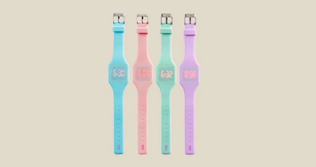 Cyfrowy silikonowy zegarek na rękę Miquelrius - Mint