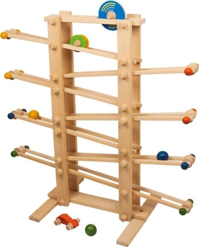 Zjeżdżalnia dla samochodzików XL, small foot - zabawki drewniane