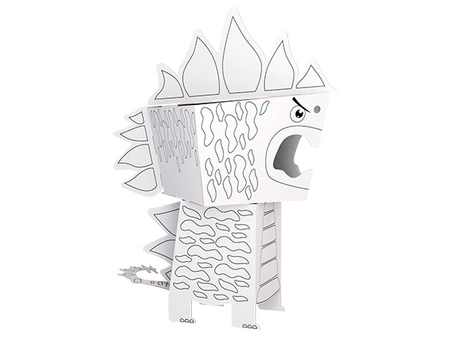 Kolorowanka 3D Cube head Dino - STEGOZAURUS 3l+ MONUMI