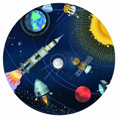 Puzzle KOSMOS 200 el. z książeczką DJ07413