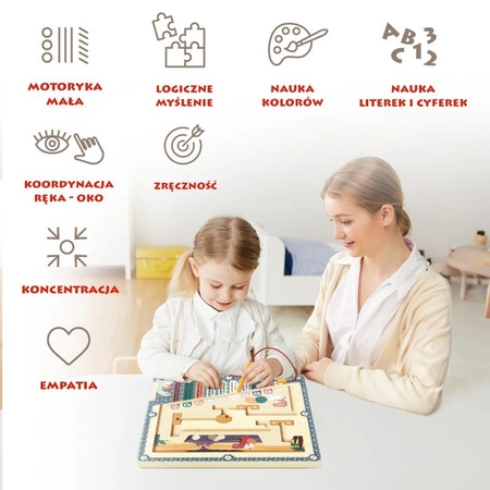 Jaja dinozaura labirynt magnetyczny 36 mies.+ TOPBRIGHT