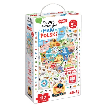Puzzle obserwacyjne Mapa Polski