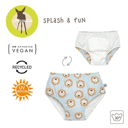 Lassig Majteczki pieluszka do pływania Splash & Fun Lew powder blue, rozm. 74/80