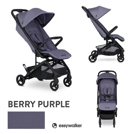 Easywalker Miley² Kompaktowy wózek spacerowy z torbą transportową Berry Purple