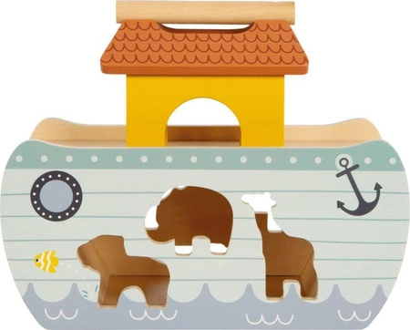 Arka Noego dla dzieci drewniany sorter edukacyjny dla najmłodszych z figurkami Small Foot 12456