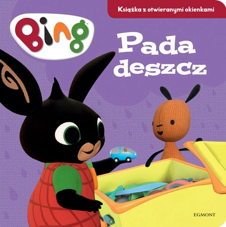 Pada deszcz. Bing. Książka z otwieranymi okienkami