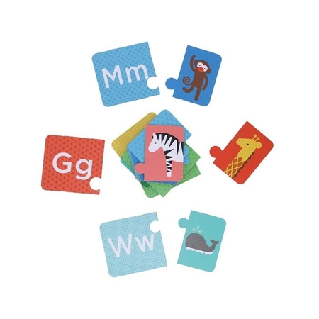 Petit Collage Puzzle Dwuelementowe Alfabet
