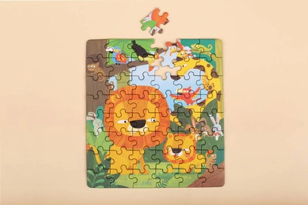 mierEdu Puzzle magnetyczne 2 w 1 - Dżungla ME183