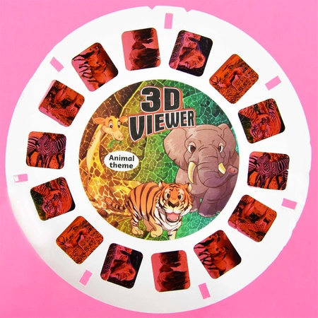 Projektor/okulary żółty - przeźrocza Dzikie zwierzęta