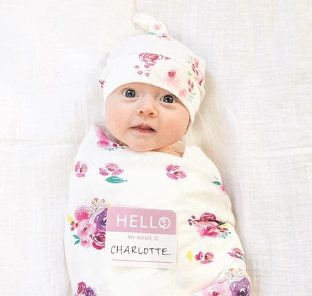 Lulujo Zestaw Kocyk + Czapka Posies