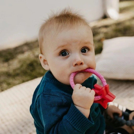 Gryzak dla dziecka Gwiazdki, czarno biały, Jellystone Designs