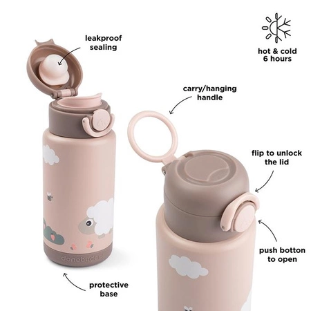 Done by Deer Butelka Termiczna 340ml Tiny Farm Powder