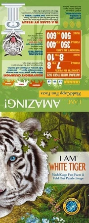 MADD CAPP, Puzzle konturowe I AM - Biały Tygrys 300 elem.