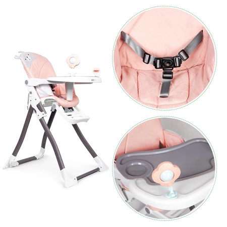 Fotelik do karmienia róż składany Ecotoys