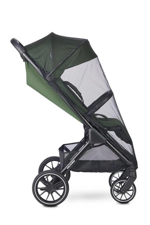 Easywalker Jackey² XL Komfortowy, samoskładający się wózek spacerowy z torbą transportową i osłoną przeciwdeszczową Deep Green