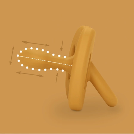 Smoczek 100% silikonowy 0-6m fizjologiczny sx pro colour essence musztardowy Suavinex