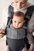 BABYBJORN - nosidełko Harmony 3D Mesh, Antracyt + śliniaczek do nosidełka Harmony