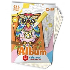 Album do kolorowania piaskiem Zwierzęta Fantastyczne 12l+ SABBIARELLI