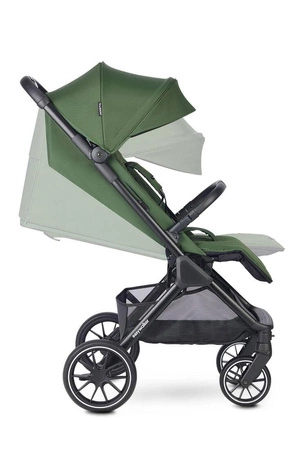 Easywalker Jackey² XL Komfortowy, samoskładający się wózek spacerowy z torbą transportową i osłoną przeciwdeszczową Deep Green