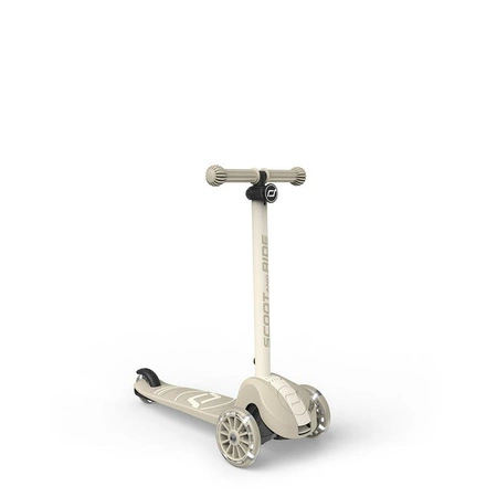 SCOOTANDRIDE Highwaykick 3S Hulajnoga z systemem sterowania 2w1 i kółkami LED składana 3+ Ash