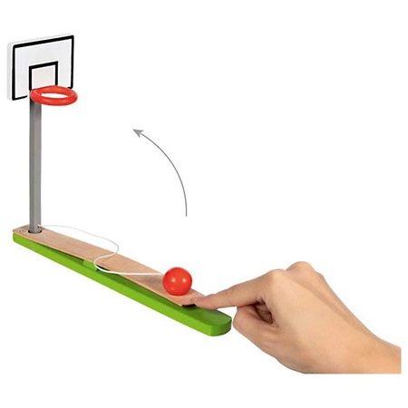Drewniana gra zręcznościowa Koszykówka stołowa z piłeczką Goki 53791