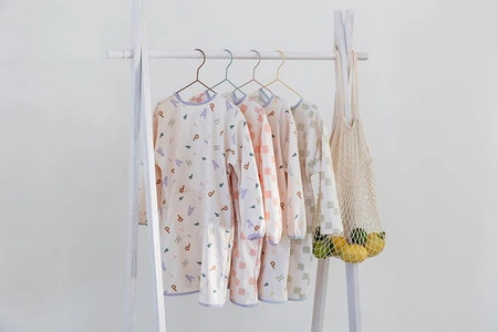 Lassig Fartuch z długim rękawem wodoodporny Happy Fruits Light blue