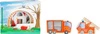 Drewniana książka dla dzieci z figurkami Straż pożarna 12040-SFD-Small Foot Design, zabawki edukacyjne