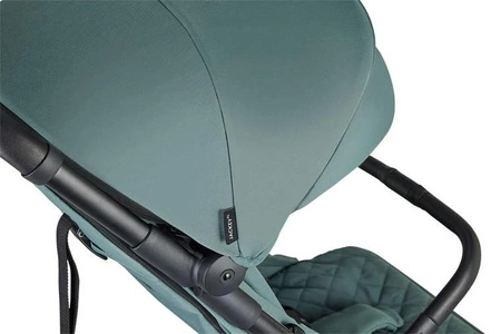 Easywalker Jackey XL Przestronny, samoskładający się wózek spacerowy z kołami XL Forest Green