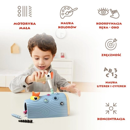 Nakarm Ptaszka Złap Robaczka – gra zręcznościowa 24 mies.+ TOPBRIGHT