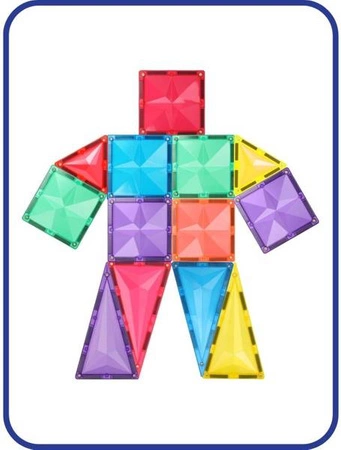 COBLO, magnetyczne klocki konstrukcyjne Pastel 100 + 10 brokat GRATIS EDYCJA LIMITOWANA