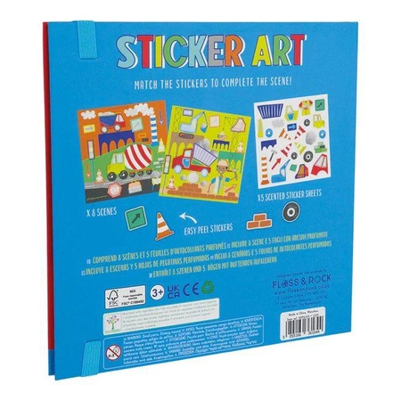 Na Budowie Zestaw Pachnących Naklejek Wielokrotnego Użytku