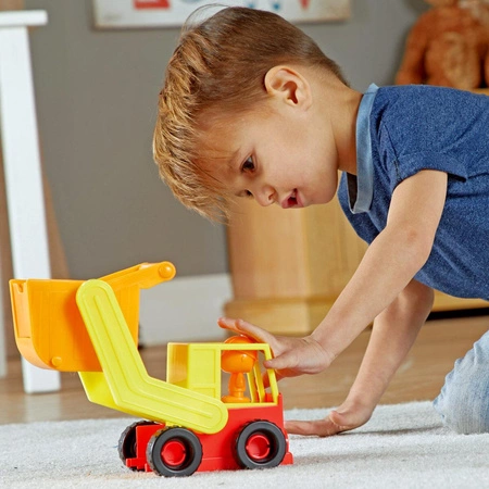 Pojazdy, Zestaw konstrukcyjny, Spychacz, Koparka, Wywrotka, 1-2-3 Build It!