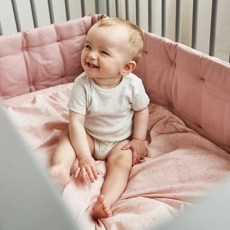 LEANDER - pościel niemowlęca Meadow, 70x100 cm, róż